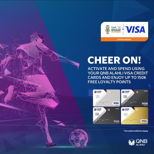 شجّع منتخبك المفضل فى كأس الأمم الأفريقية.. واكسب 150 ألف نقطة من QNB الأهلي وVISA