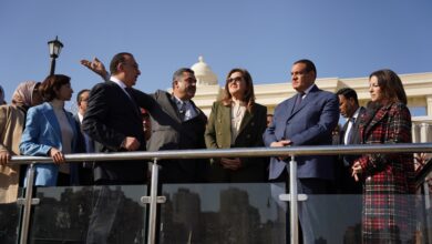 وزيرا التخطيط والتنمية المحلية ومحافظ الإسكندرية يتفقدون مشروع تطوير ميدان محطة مصر 