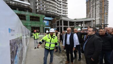 وزير الإسكان يكشف معدلات تنفيذ مشروع أبراج الداون تاون بمدينة العلمين الجديدة
