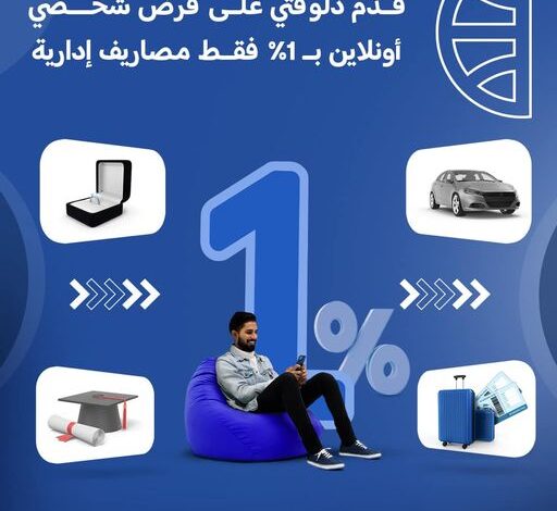 قدّم على “قرضك الشخصي” أونلاين على CIB Mobile Banking App خلال شهر مارس وادفع 1% مصاريف إدارية