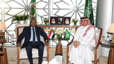 مندوب المملكة الدائم لدى الجامعة العربية يستقبل نظيره السوداني