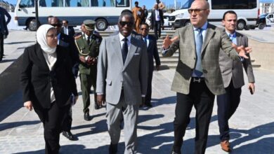 وزير الإسكان يصطحب نائب رئيس جمهورية غينيا الاستوائية والوفد المرافق له فى جولة بالعلمين الجديدة