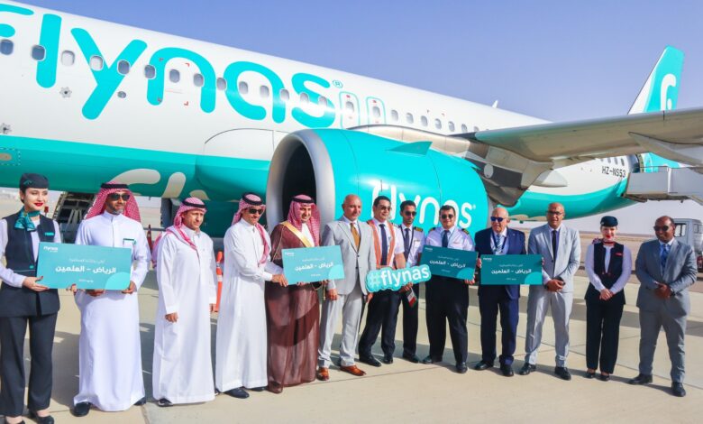 طيران ناس السعودي يحتفل بتشغيل أول رحلة مباشرة بين الرياض ومدينة العلمين بالساحل الشمالي في مصر