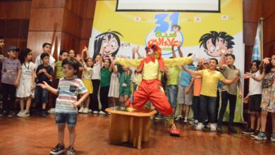 300 طفل يحتفلون بعيد ميلاد مجلة علاء الدين بمشاركة الفنان أحمد أمين