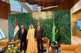 وزير الطاقة السعودي يلتقي وزيرا البترول والكهرباء المصريين لبحث سبل التعاون