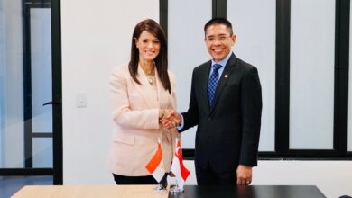 «المشاط» تبحث مع الوزير الثاني للشئون الخارجية والتعليم بسنغافورة تعزيز سبل التعاون المشترك