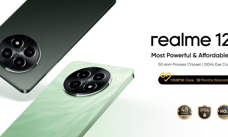 اكتشف هاتف realme 12x.. أقوى شريحة 5G والوحيد في فئته بشاشة 120Hz