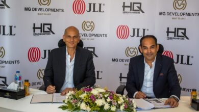 مجموعة «MG DEVELOPMENTS» توقع اتفاقية مع «جيه إل إل» لتقديم خدمات التأجير وإدارة الأصول لمشروع «HQ»