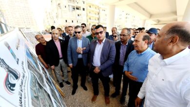 وزير الإسكان ومحافظ الإسكندرية يتفقدان مشروع إنشاء كوبرى «السادات- الساحل»