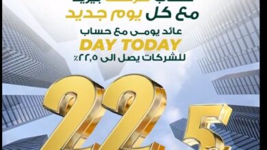 زود استثمارات شركتك بعائد يصل الى 22.5% مع “الحساب الجارى اليومى” من البنك العربى الإفريقى