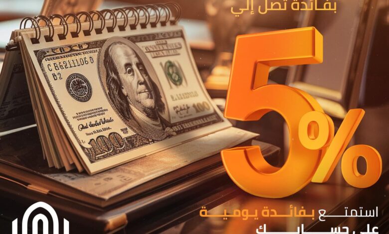 بفائدة يومية 5%.. مزايا حساب الدولاري الجاري من بنك القاهرة