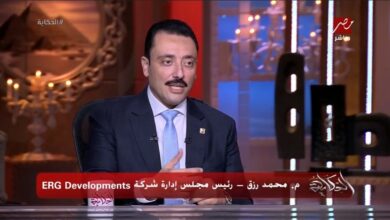 المهندس محمد رزق: «ERG Developments» تدرس الاستحواذ علي أراض بالساحل الشمالي ‏