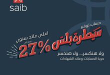 بنك saib يتيح حساب سيطرة بلس بأعلى عائد سنوي فى السوق المصرية