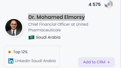 الدكتور محمد عبدالوهاب ضمن قائمة أبرز المؤثرين الماليين والتكنولوجيين على LinkedIn في السعودية