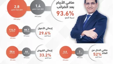 محفظة القروض بالتجاري وفا بنك تقفز إلى 58.6 مليار جنيه مصري بنهاية سبتمبر 2024