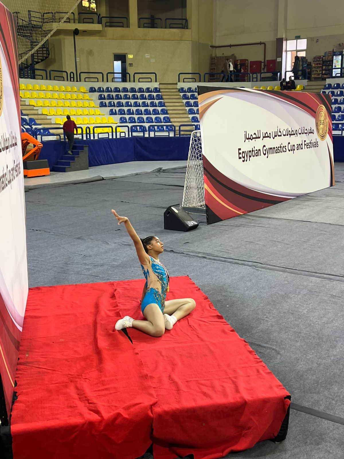 سلمى رامي تفوز بالميدالية الذهبية في بطولة كأس مصر للجمباز الأيروبيك