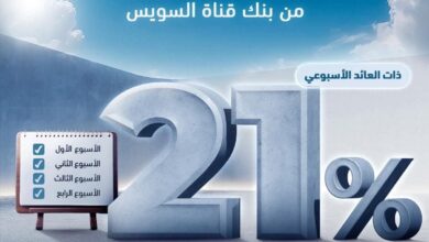 يصرف أسبوعيًا.. تفاصل ومزايا شهادة Weekend Saver من بنك قناة السويس بعائد ثابت 21%