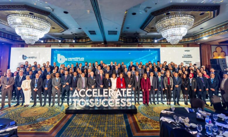 بالصور.. بنك قناة السويس يُطلق أول اجتماع عام Town Hall لموظفيه تحت شعار “Accelerate to Success”