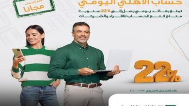 بعائد 22%.. تفاصيل ومزايا حساب الأهلي اليومي للأفراد والشركات