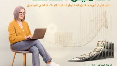 البنك الأهلي المصري يتيح الاستثمار في صناديق التأمين الخاصة بحد أقصي 20%