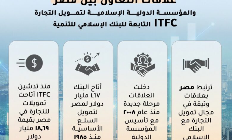 بالإنفوجراف.. «التخطيط» تستعرض محاور التعاون بين مصر والبنك الإسلامي للتنمية