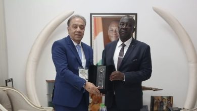 شريف الجبلي يلتقي وزير الزراعة الإيفواري لبحث فرص الاستثمار