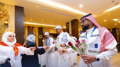 بالصور.. استقبال حافل من الراجحي للطوافة لطلائع حجاج المستوى الاقتصادي المصريين