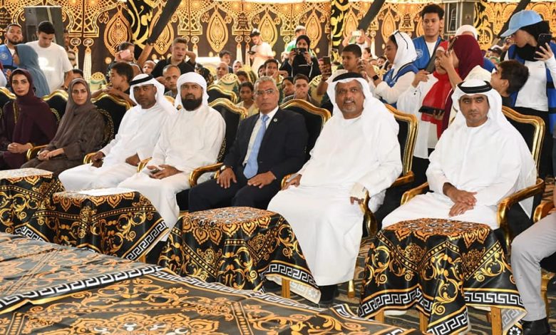 وزير الشباب والرياضة ومسؤولي مؤسسة زايد العليا لذوي الهمم يشهدون انطلاق قافلة زايد الخيرية وزير الشباب والرياضة ومسؤولي مؤسسة زايد العليا لذوي الهمم يشهدون انطلاق قافلة زايد الخيرية