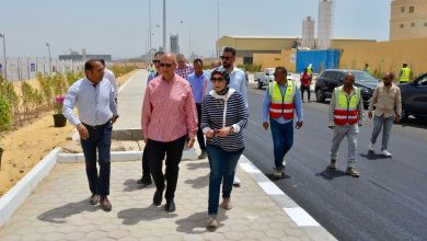 المهندس أحمد عمران يتفقد مشروعات السويس الجديدة