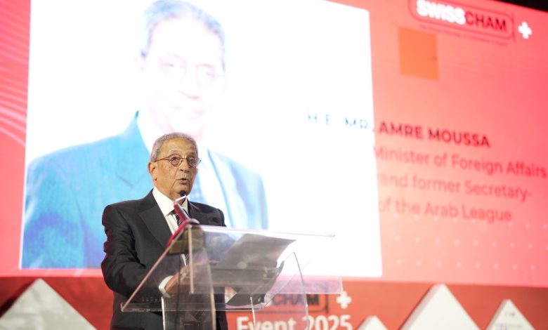 Swiss Chamber of Commerce Honours Amr Moussa at Its Annual Gala Hosted at the Swiss Embassy in Cairo Swiss Chamber of Commerce Honours Amr Moussa at Its Annual Gala Hosted at the Swiss Embassy in Cairo