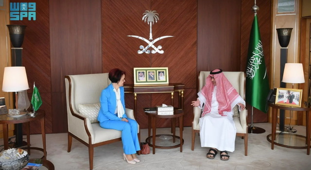 سفير السعودية لدى مصر يستقبل المديرة الإقليمية لبرنامج الأغذية العالمي سفير السعودية لدى مصر يستقبل المديرة الإقليمية لبرنامج الأغذية العالمي