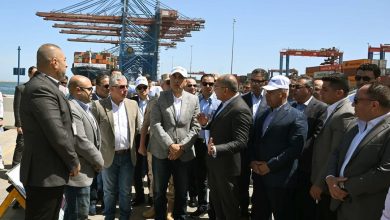 رئيس الوزراء يتفقد المحطة الأكبر في منطقة شرق المتوسط بطاقة استيعابية 7 ملايين حاوية