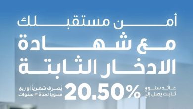 بنك قناة السويس يطرح شهادة ادخار ثلاثية بعائد ثابت 20.5%