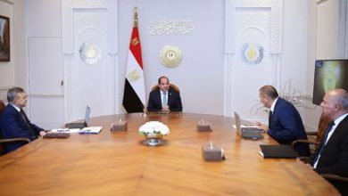 السيسي يطلع على تطورات حركة الملاحة بقناة السويس