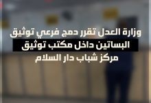 الجريدة الرسمية تنشر قرار دمج فرع توثيق البساتين وافتتاحه داخل مركز شباب دار السلام