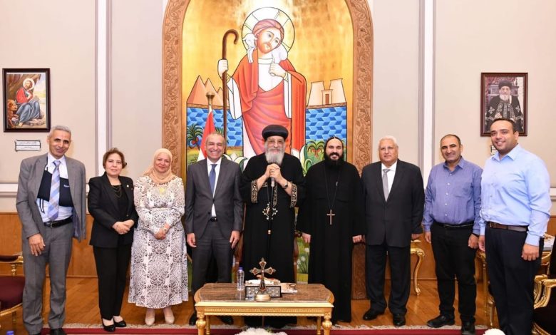 رئيس البنك الزراعي المصري يلتقي قداسة البابا تواضروس الثاني لتعزيز التعاون والتوسع في تمويل مشروعات الأديرة رئيس البنك الزراعي المصري يلتقي قداسة البابا تواضروس الثاني لتعزيز التعاون والتوسع في تمويل مشروعات الأديرة