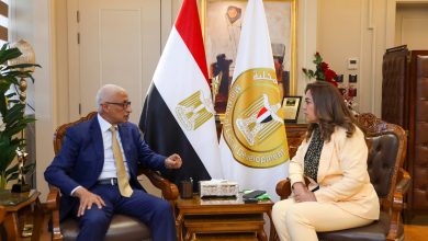 وزيرة التنمية المحلية تبحث مع محافظ شمال سيناء تسريع تنفيذ مشروعات البنية التحتية وتحسين جودة الحياة