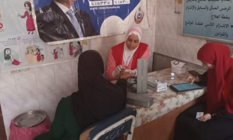 حملة «100 يوم صحة» قدمت أكثر من 5 ملايين خدمة طبية مجانية خلال ثلاثة أيام حملة «100 يوم صحة» قدمت أكثر من 5 ملايين خدمة طبية مجانية خلال ثلاثة أيام