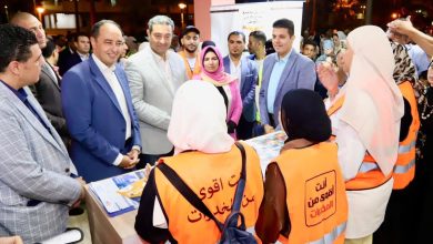 محافظ دمياط ومدير صندوق مكافحة الإدمان يفتتحان وحدة لصندوق  التعاطي بالممشى السياحي بمدينة رأس البر