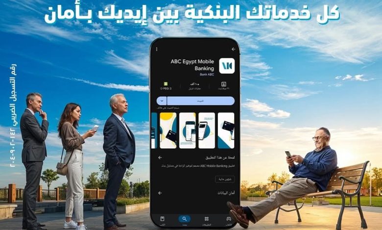 «الخدمات البنكية في جيبك».. كل ما يقدمه تطبيق ABC Egypt Mobile Banking