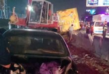 حادث مروع على الطريق الدائري بالمعادي.. شاحنة نقل تدهس 7 سيارات بسبب السرعة الزائدة