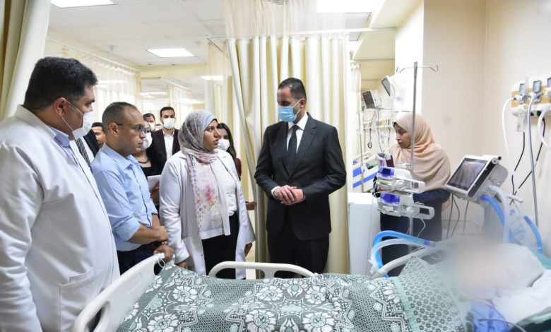 نائب وزير الصحة يتفقد مصابي حادث الطريق الإقليمي بالمنوفية بمستشفى الباجور التخصصي نائب وزير الصحة يتفقد مصابي حادث الطريق الإقليمي بالمنوفية بمستشفى الباجور التخصصي