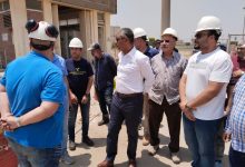 رئيس الجهاز التنفيذي لمشروعات المياه يتفقد محطة معالجة الجبل الأصفر