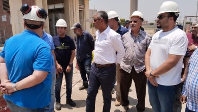 رئيس الجهاز التنفيذي لمشروعات المياه يتفقد محطة معالجة الجبل الأصفر