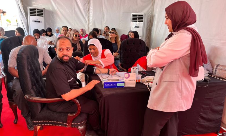 “100 مليون صحة” داخل لجان انتخابات مجلس الشيوخ في 6 أكتوبر للكشف المبكر عن الأمراض المزمنة “100 مليون صحة” داخل لجان انتخابات مجلس الشيوخ في 6 أكتوبر للكشف المبكر عن الأمراض المزمنة