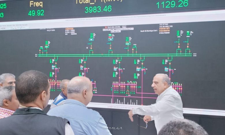 استقرار التيار الكهربائي في ذروة الصيف.. وزير الكهرباء يتفقد مركز التحكم الإقليمي ويؤكد جاهزية الشبكة استقرار التيار الكهربائي في ذروة الصيف.. وزير الكهرباء يتفقد مركز التحكم الإقليمي ويؤكد جاهزية الشبكة