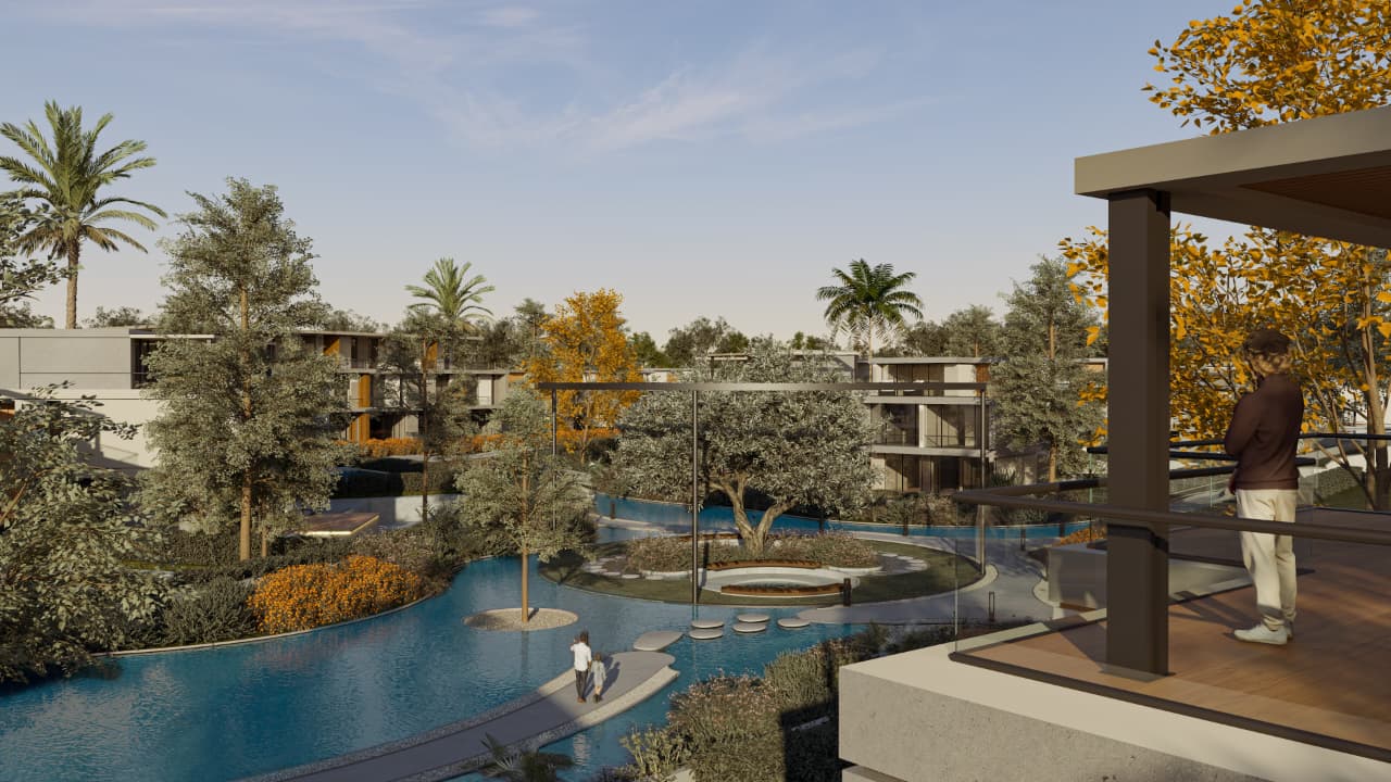 شركة Cornerstone Development  تطرح وحدات فاخرة 80% تشطيب  بـ RED- Water Villas & Floating Gardens بمستقبل سيتي