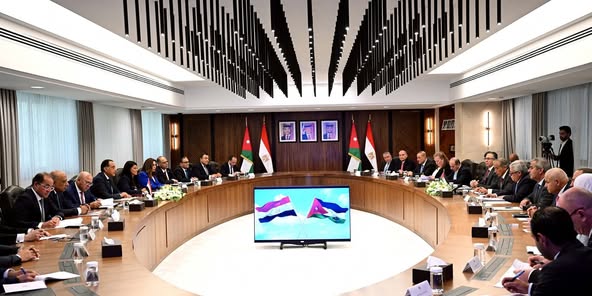 وزراء مصر والأردن يؤكدون رغبتهم في تعزيز التعاون المشترك في شتى المجالات وزراء مصر والأردن يؤكدون رغبتهم في تعزيز التعاون المشترك في شتى المجالات