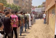 إقبال كثيف من المواطنين في أبو النمرس والمنوات على انتخابات مجلس الشيوخ
