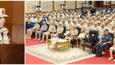 وزير الدفاع يلتقى بعدد من مقاتلى المنطقة الغربية العسكرية